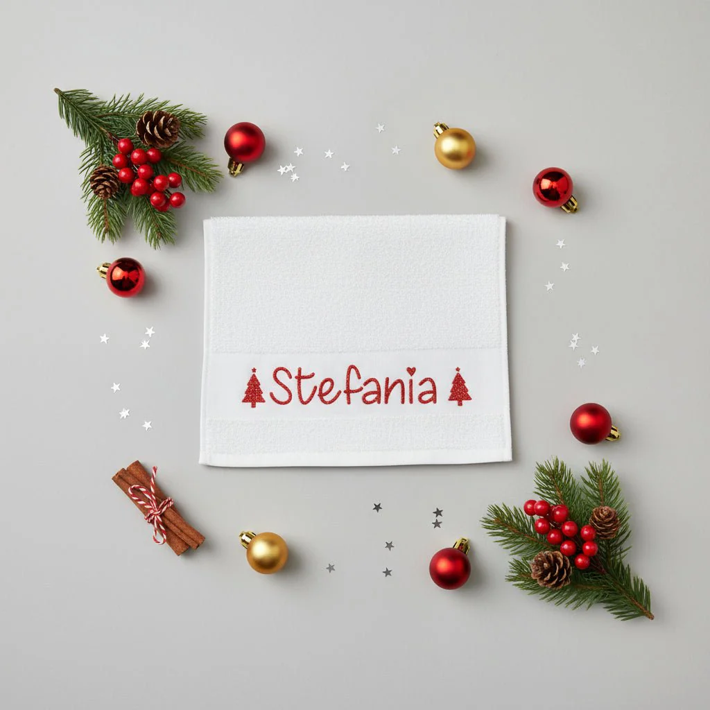Asciugamani Natalizio personalizzato idea regalo Natale - immagine 2