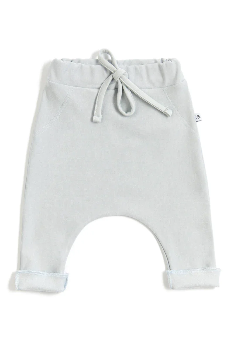 BAMBOOM Pantaloncino Neonato con piedi Pure Azzurro 03