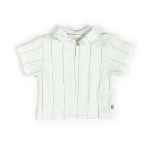 Shirt con colletto - STRIPE ACQUA 271