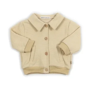 Giacca bimbo squares - ALMOND CREAM 273