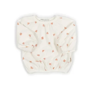 Maglia bimba a maniche lunghe - PRINT LUCKY LEAVES 280