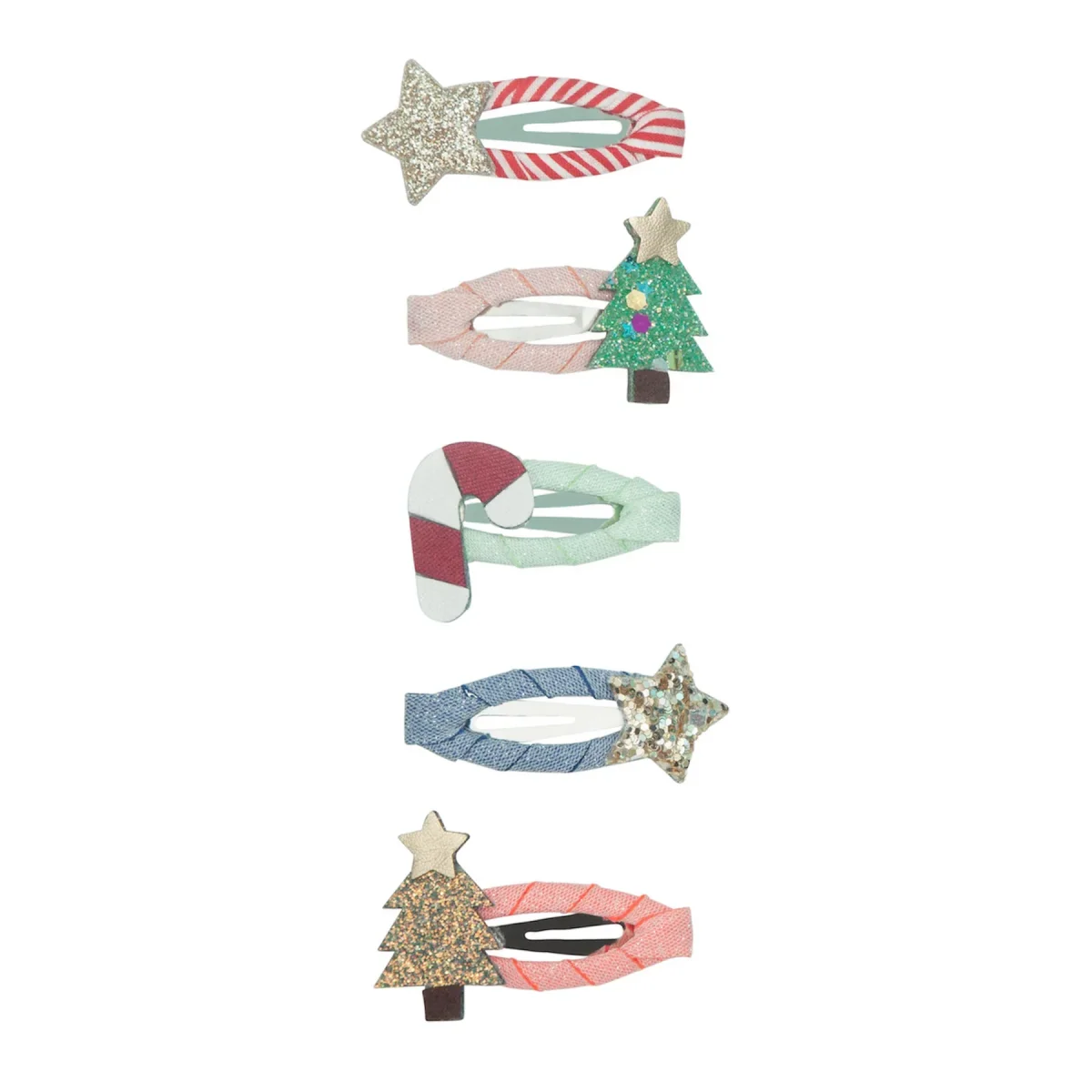 Mini Clip per Capelli di Natale Albero-Stella-Bastoncino - immagine 2