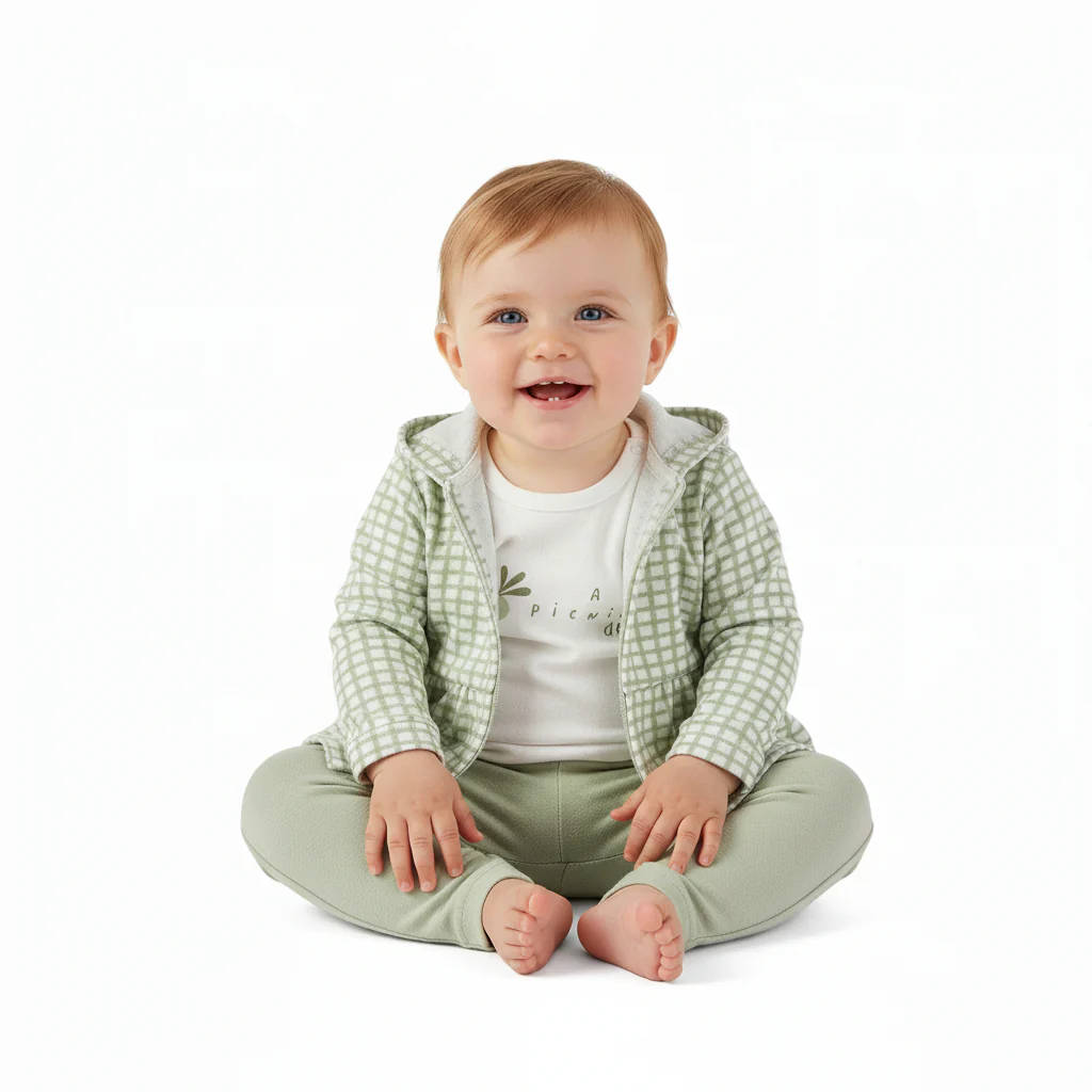 Completo in cotone per bambini 3Pz - immagine 2