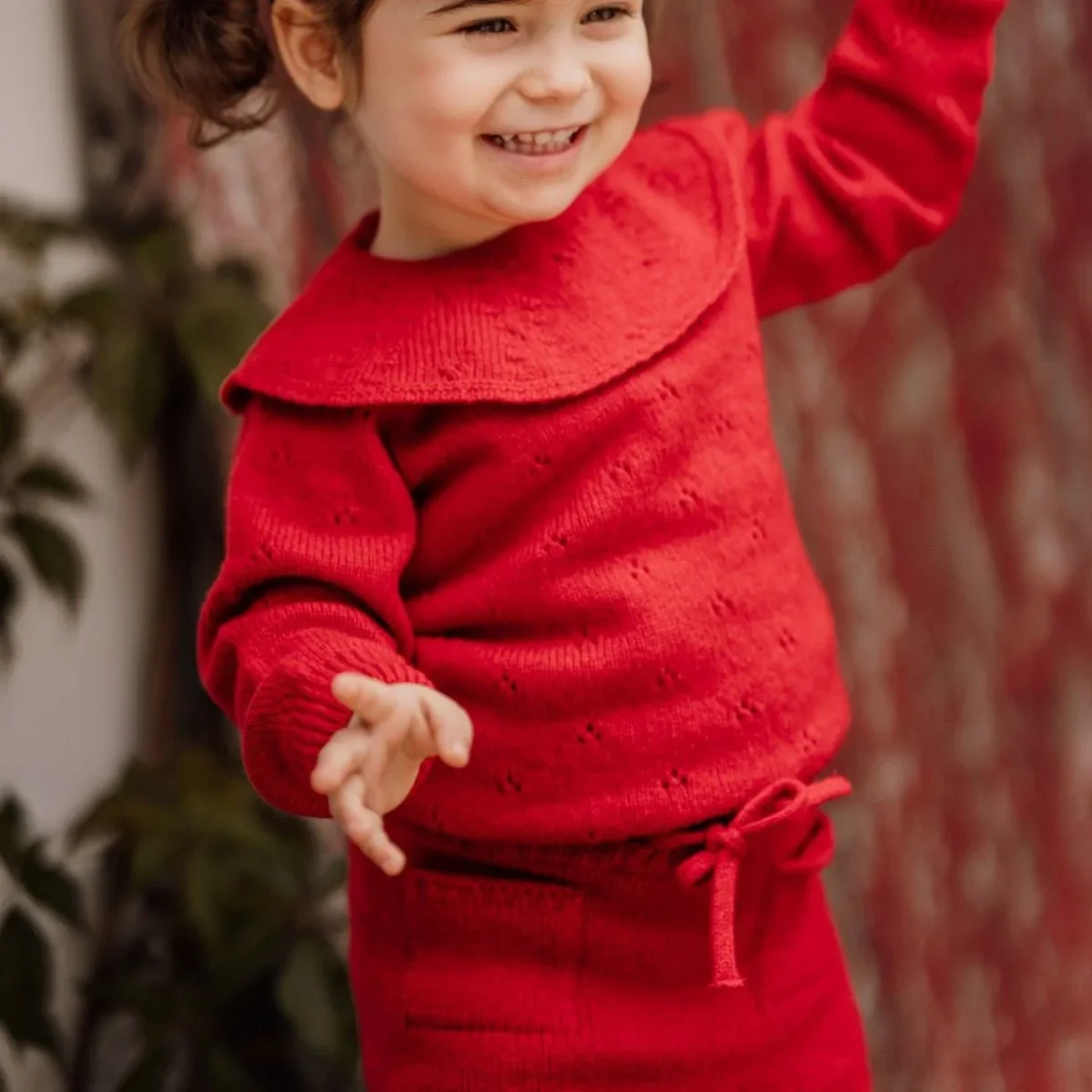 Gonna bambina HAPPY GIRL in lana merino extrafine - immagine 4