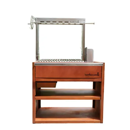 Barbecook - Pedro woodbarbecue in corten and stainless steel - immagine 3