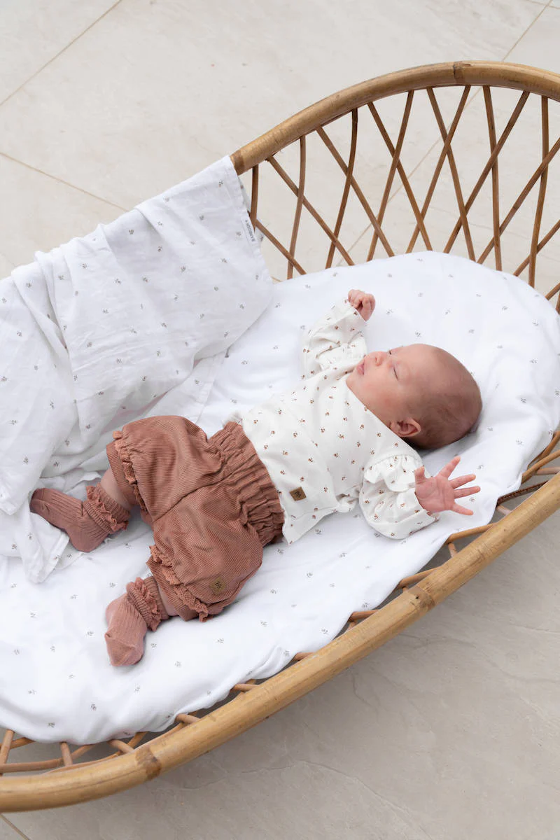 Calza Bimba con Pizzo in Bambù - Rosa Antico Scuro 48 - immagine 4