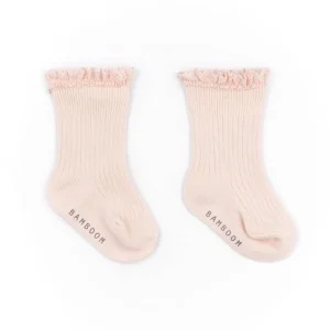Calza Bimba con Pizzo in Bambù - WATER PINK 67