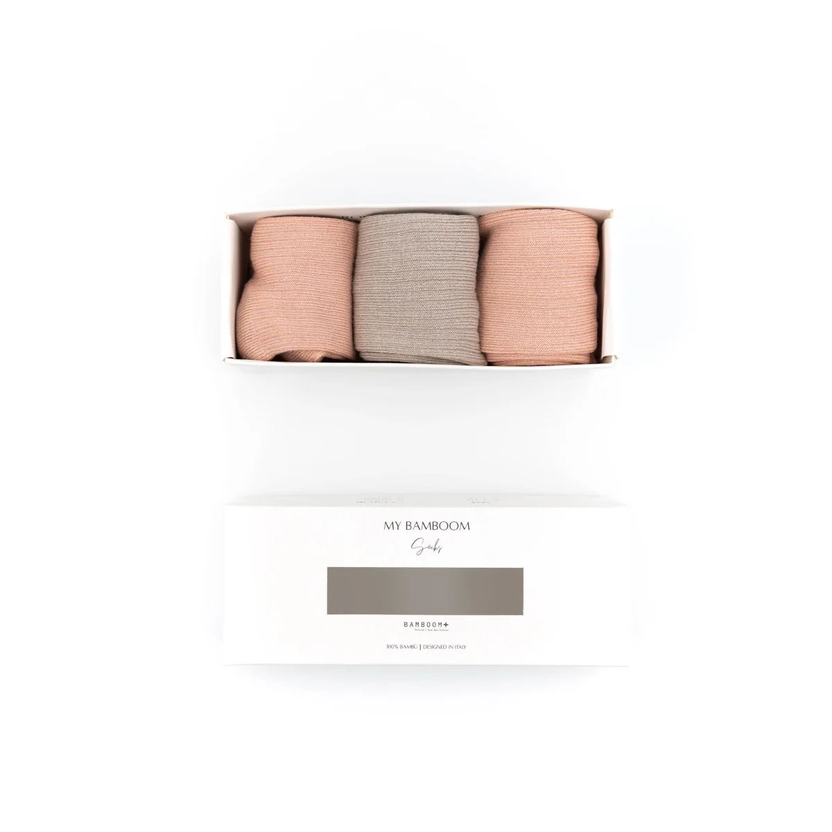 3PC in GIFT BOX Calza Antiscivolo - ROSA 04 - immagine 2