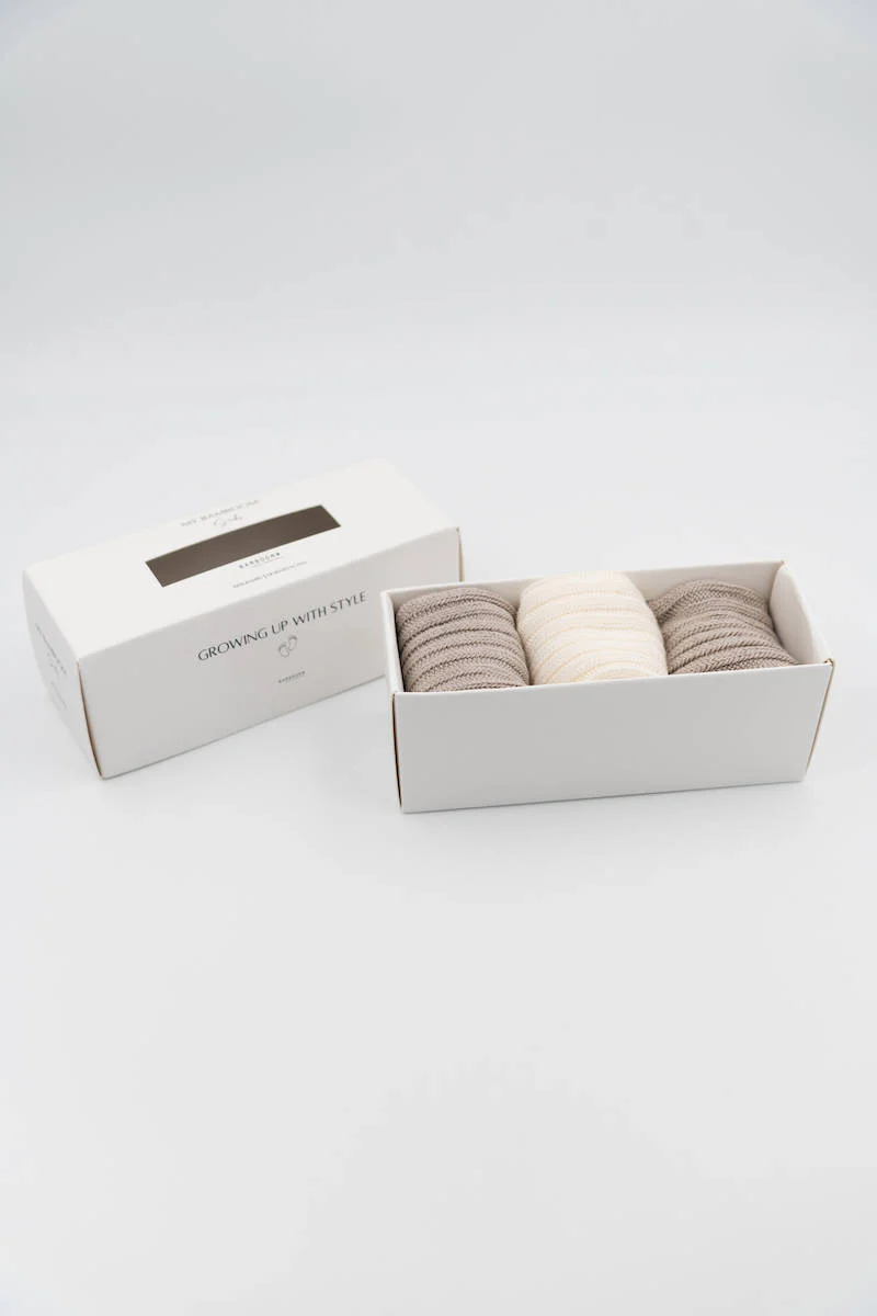 3PC in GIFT BOX Calze Spesse - Sabbia 09 - immagine 5