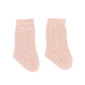 Calze Traforate Bimba - ROSA 04