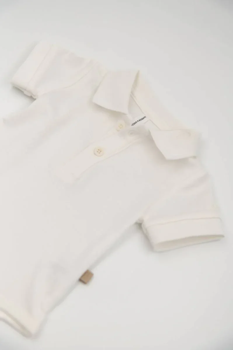 Body Bimbo Polo maniche corte - OFFWHITE 111 - immagine 3