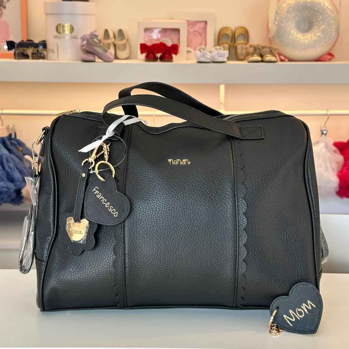 Borsa passeggio c/fasciatoio Nero Nanan con Omaggio - immagine 2