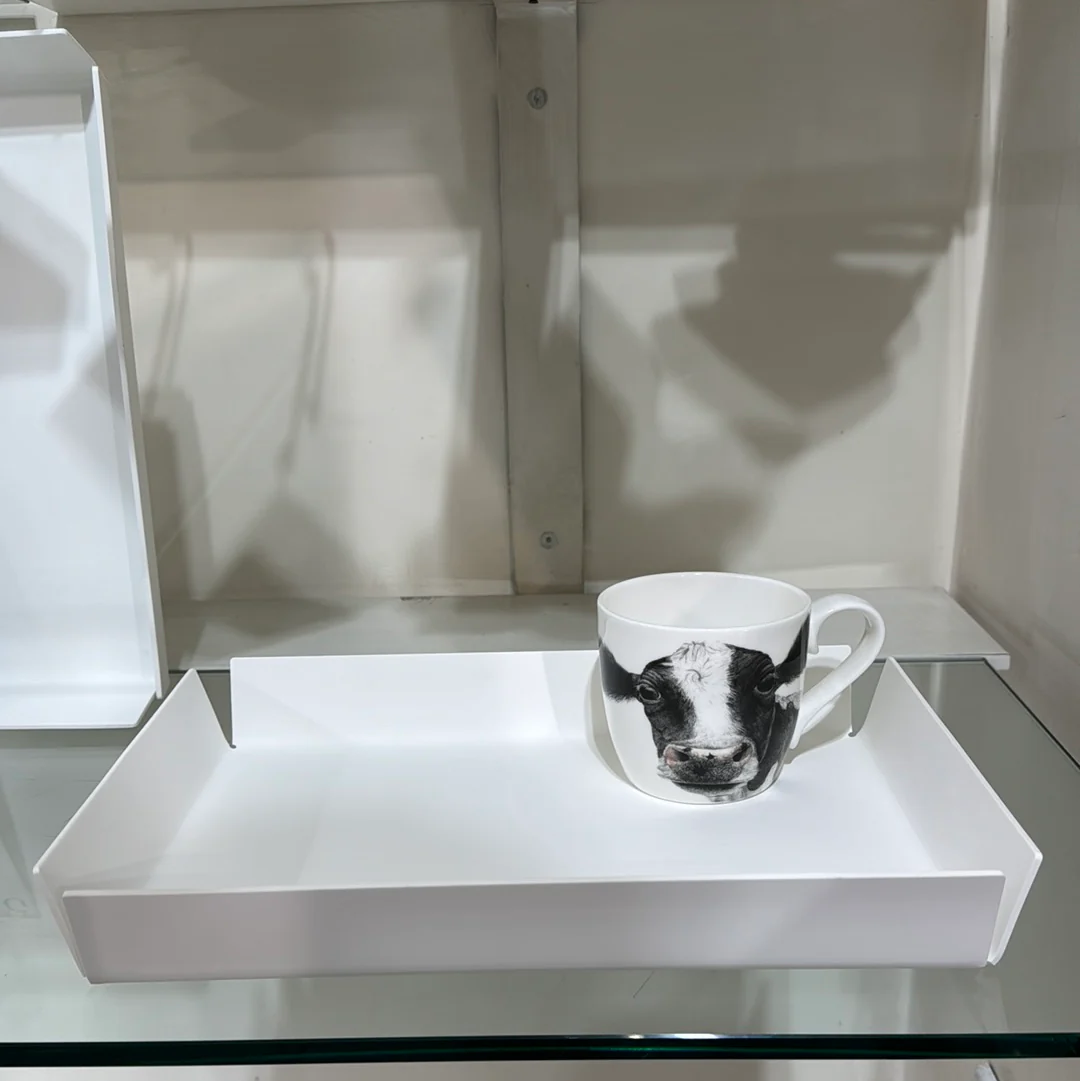 Vassoio bianco in SSM *Corian 33x22 cm. - immagine 3