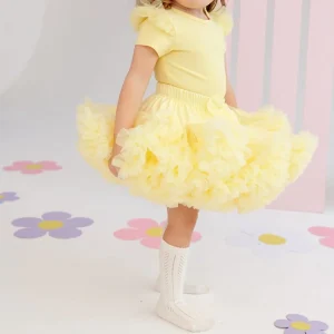 Gonna Tulle Vaporosa Giallo - Perfetta per Festa di Compleanno