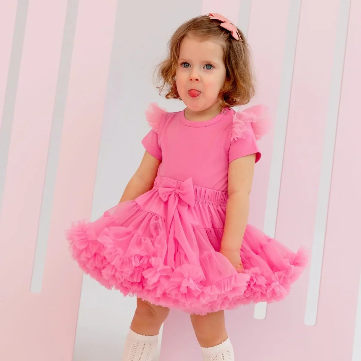 Gonna Tulle Vaporosa - Perfetta per Festa di Compleanno Bubble Gum - immagine 7