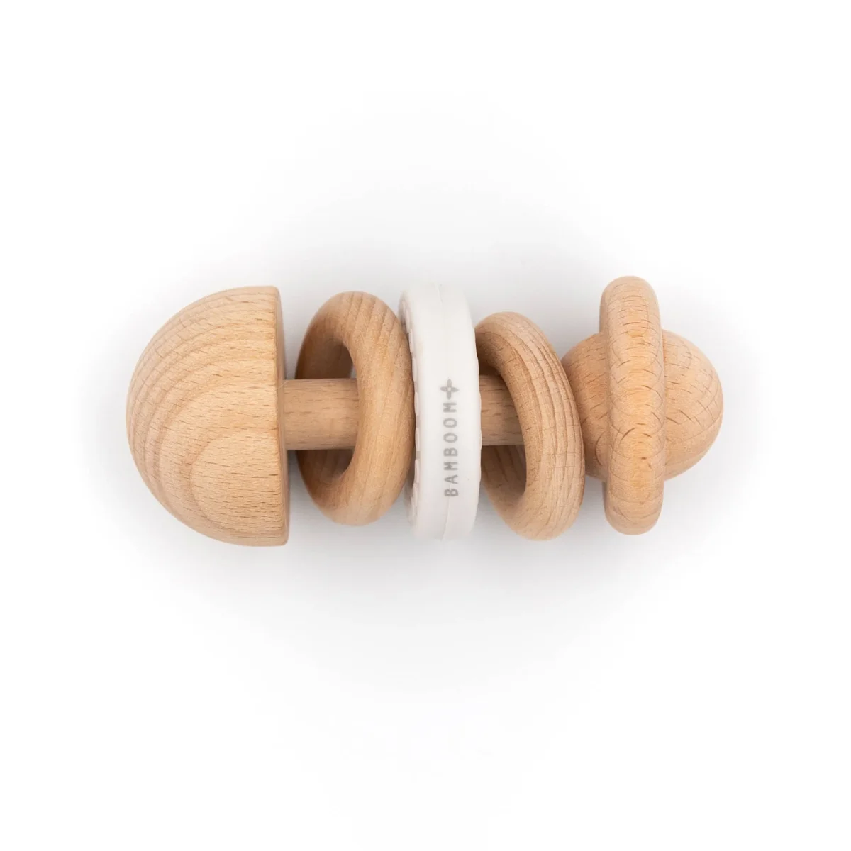 Sonaglio in Legno e silicone - Bianco - Bianco 01 - immagine 2