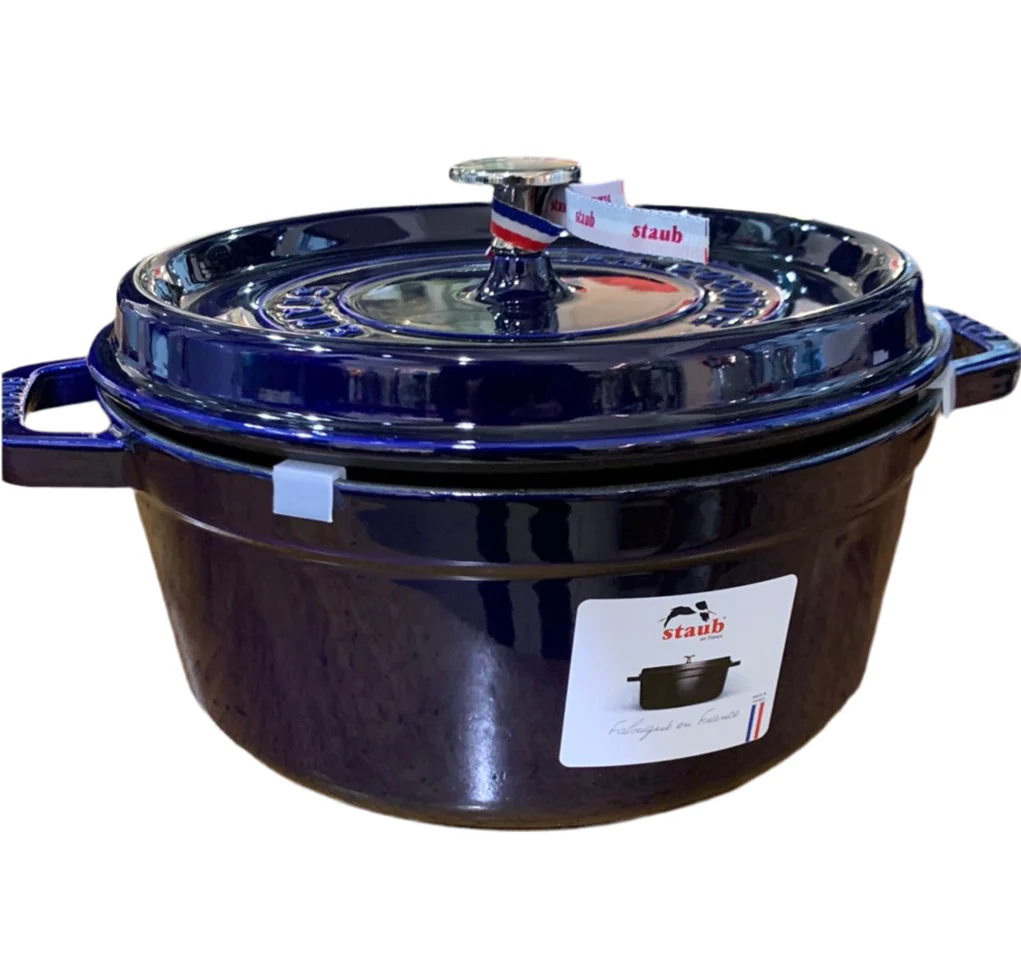 Staub Cocotte tonda blu cm.20 - immagine 2