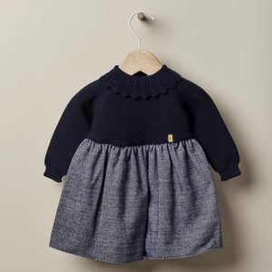 Abitino blu in lana Wedoble