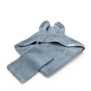BAMBOOM Asciugamano neonato con orecchie + guanto