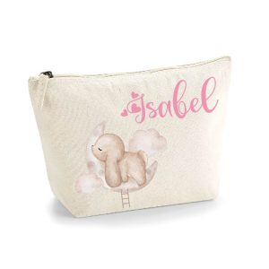 Pochette Neonato Personalizzata con Nome – Beauty Bambino Coniglietto su Nuvola