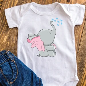 Body in 100% cotone "Elefantino" personalizzabile
