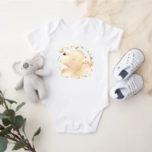 Body in 100% cotone Leoncino personalizzabile