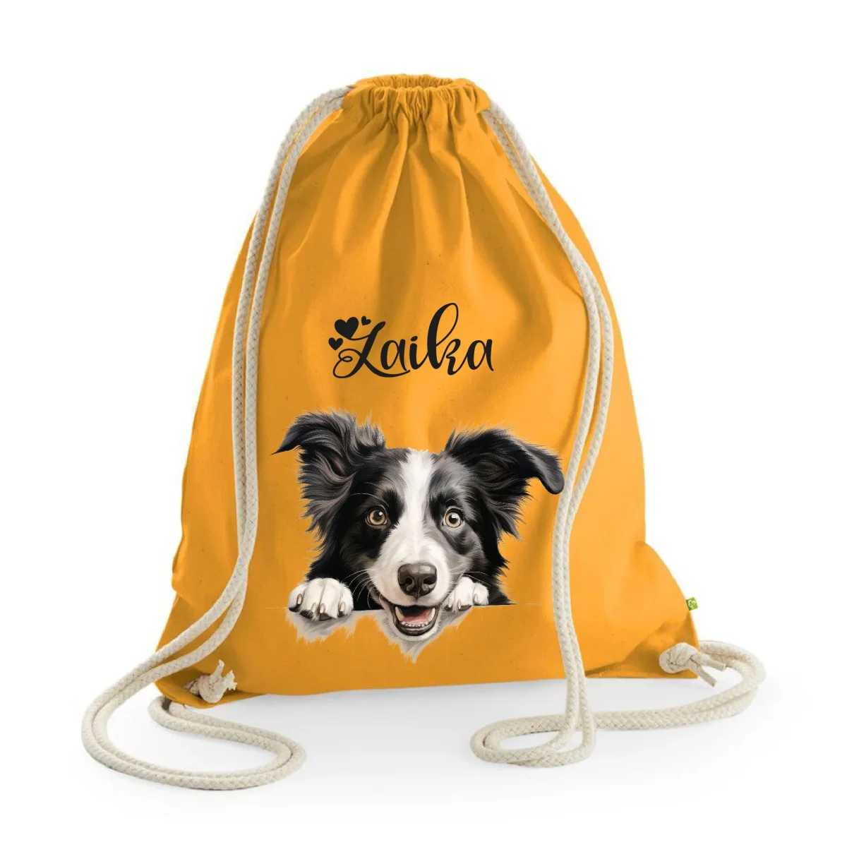 Sacca porta oggetti personalizzata cani Border Collie