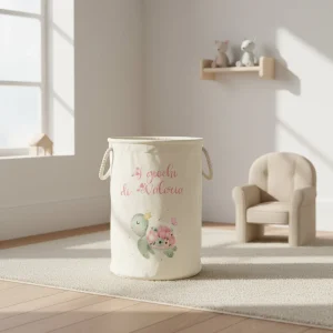 Ceste Portagiochi Morbide Personalizzabili Tartaruga Fiori