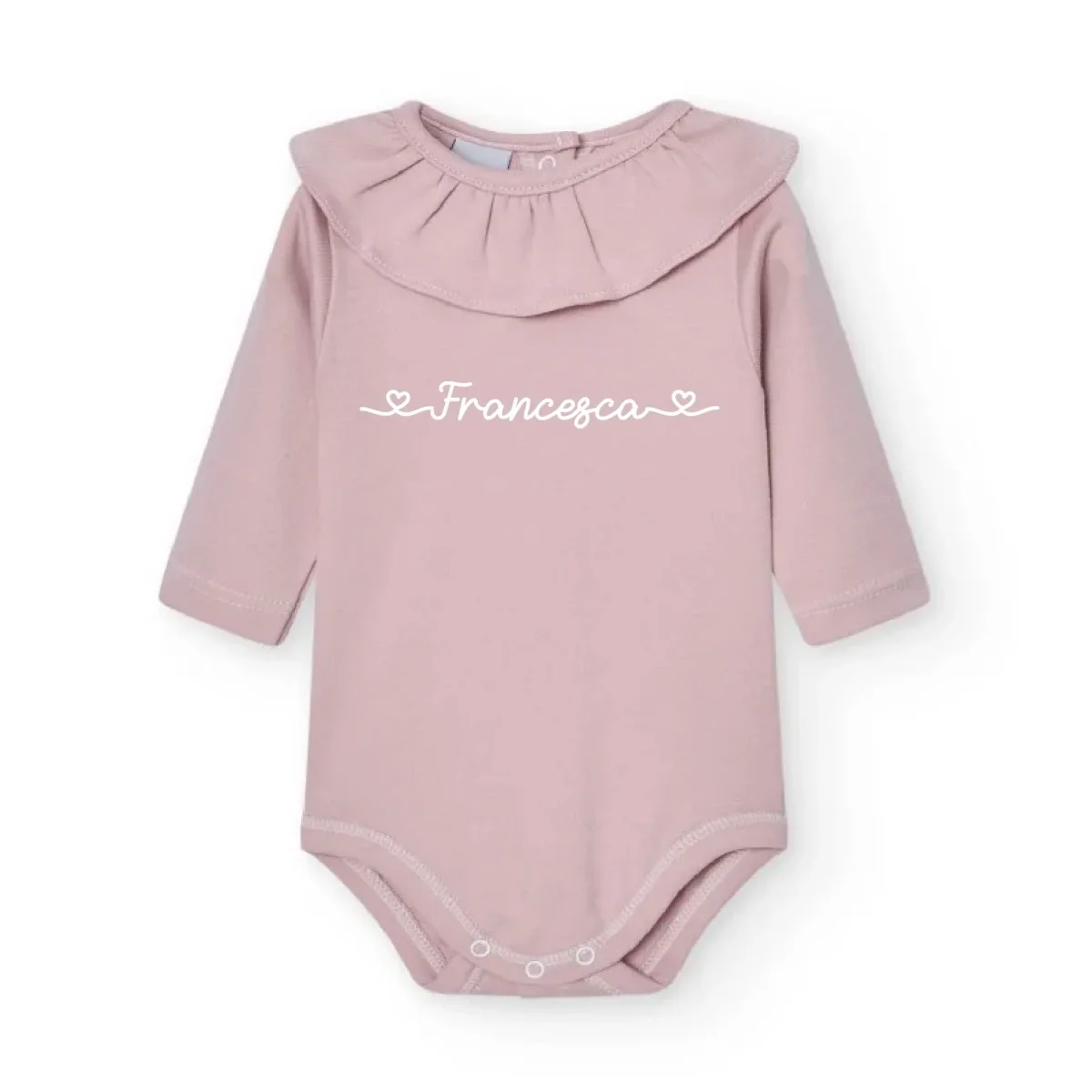 Body a manica lunga colletto Rosa Personalizzabile - immagine 8