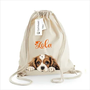 Sacca porta oggetti personalizzata cani Cavalier King
