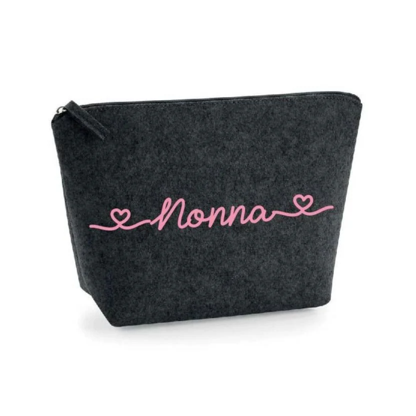 Pochette in feltro personalizzabile idea regalo Natale