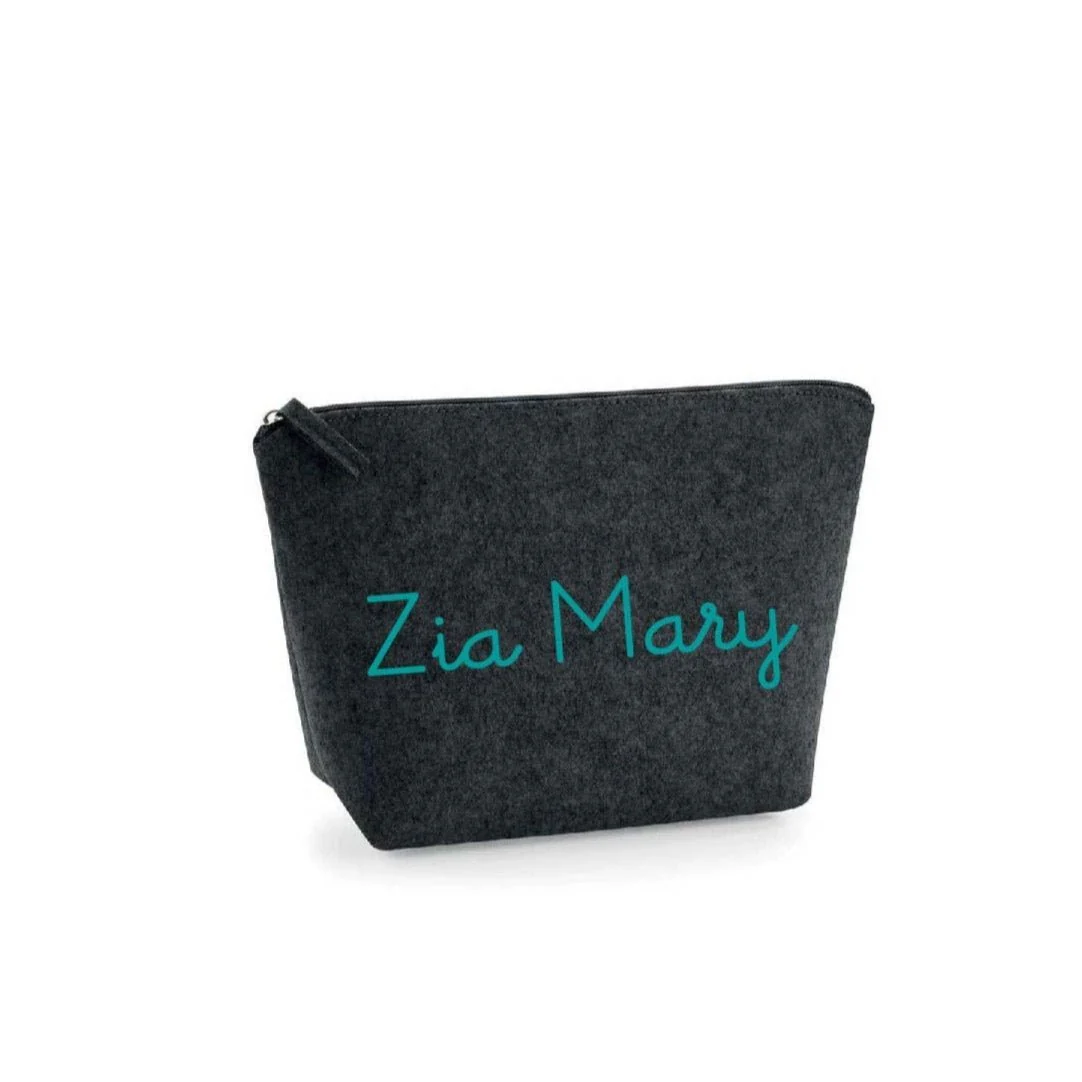 Pochette in feltro personalizzabile idea regalo Natale - immagine 6