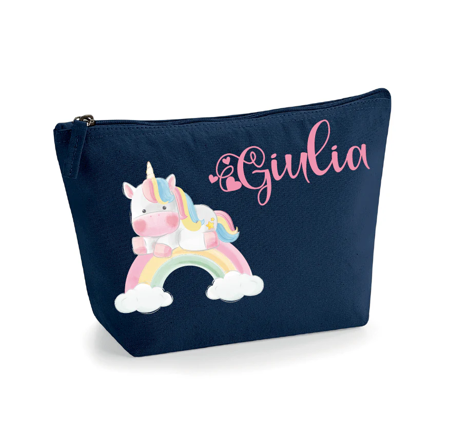 Pochette Neonato Personalizzata con Nome – Beauty Bambino Unicorno Arcobaleno - immagine 5