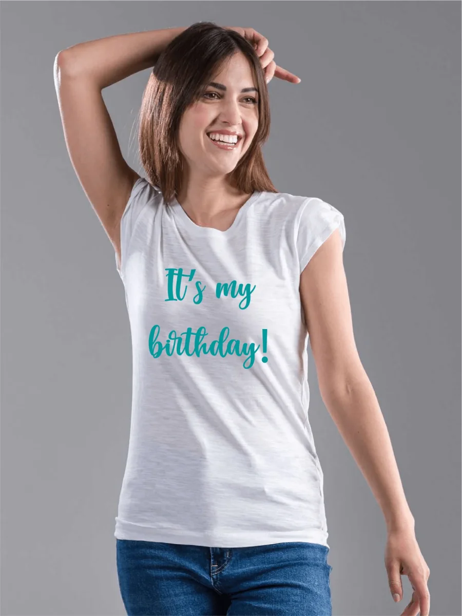 T-shirt celebrativa It's my Birthday!