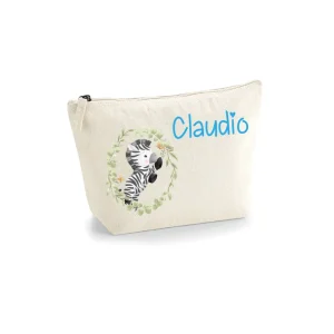 Pochette Neonato Personalizzata con Nome – Beauty Bambino  Zebra Cornice